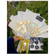Buket Butterfly White Gold